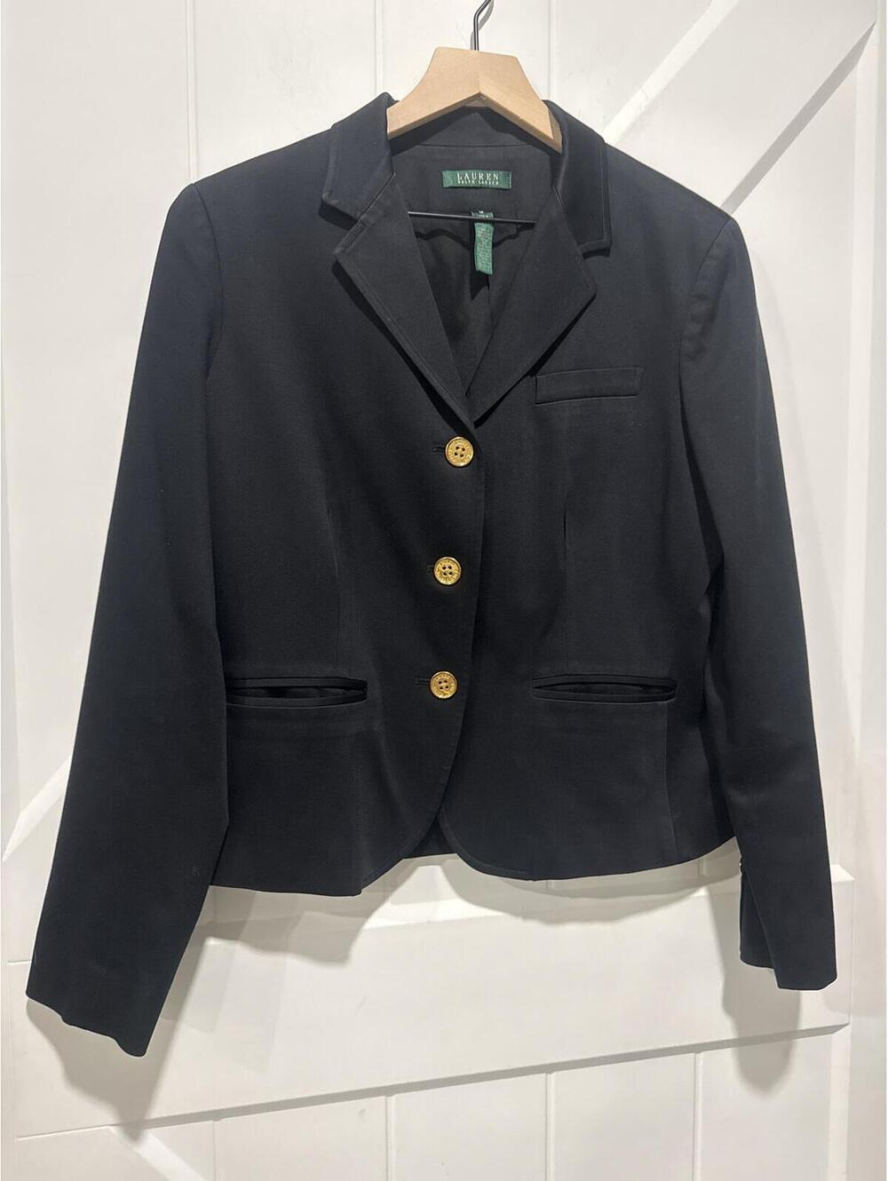 Lauren Ralph Lauren Black Blazer, Size 12